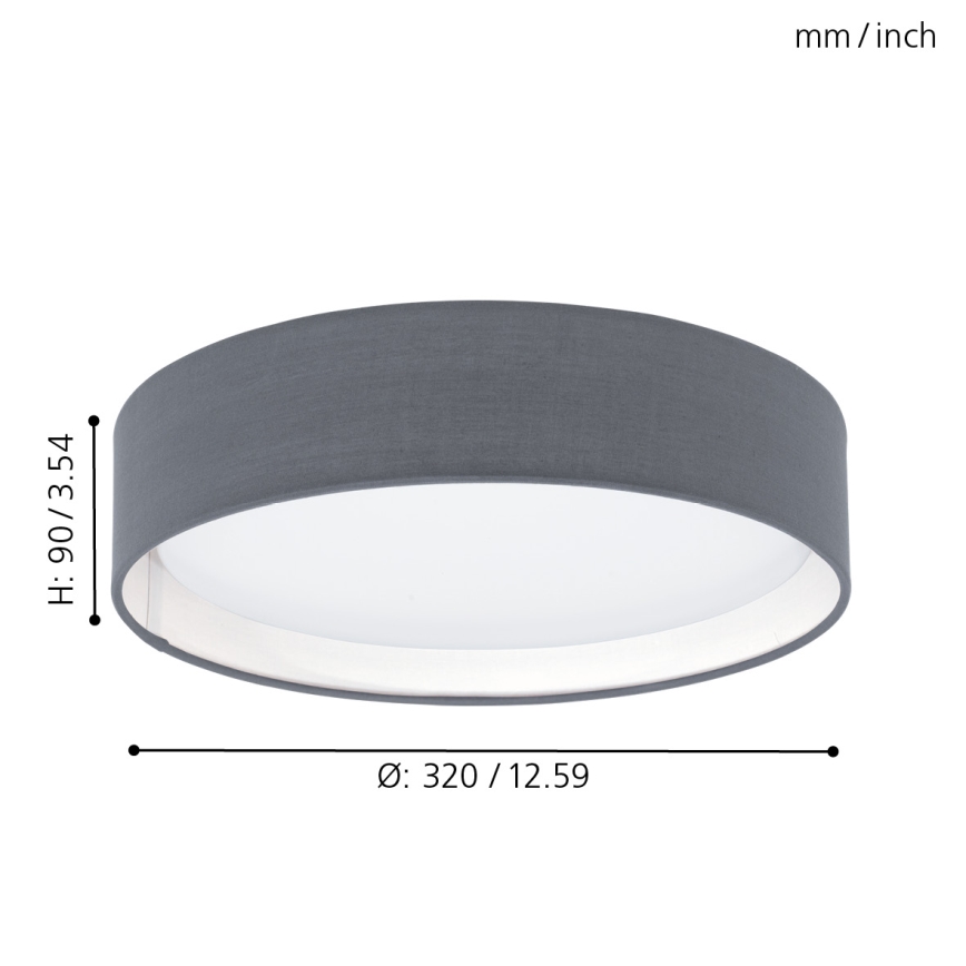 Eglo - Plafón LED 1xLED/12W/230V