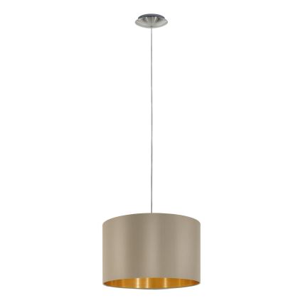 Eglo - Lámpara colgante 1xE27/60W/230V taupe