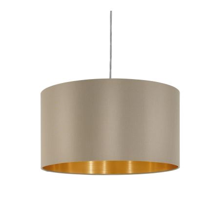 Eglo - Lámpara colgante 1xE27/60W/230V taupe