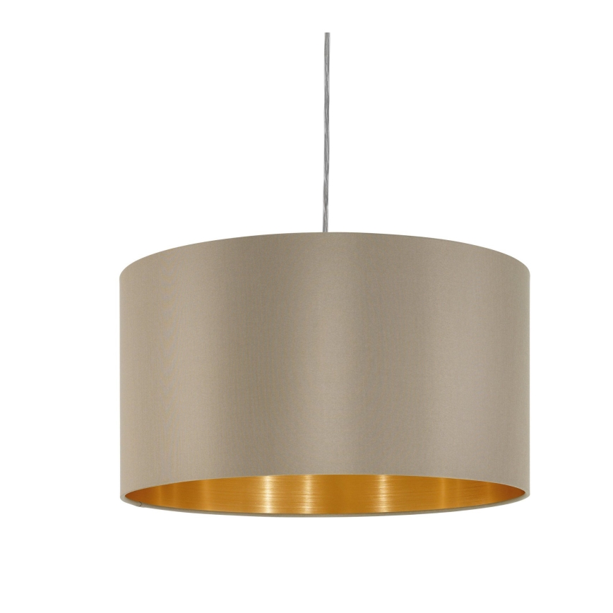 Eglo - Lámpara colgante 1xE27/60W/230V taupe