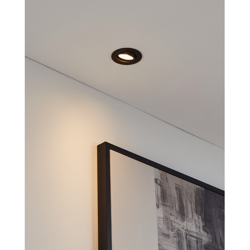Eglo 31695 - LED RGBW Lámpara empotrable regulable SALICETO-Z LED/4,7W/230V 2700-6500K negro
