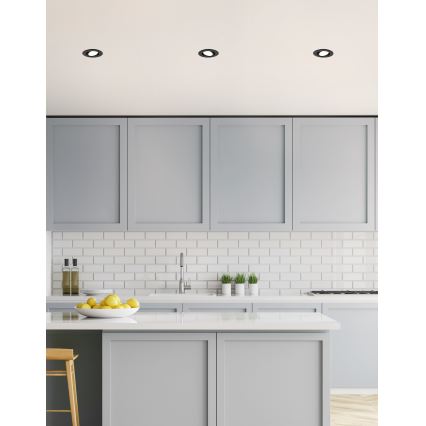 Eglo 31695 - LED RGBW Lámpara empotrable regulable SALICETO-Z LED/4,7W/230V 2700-6500K negro