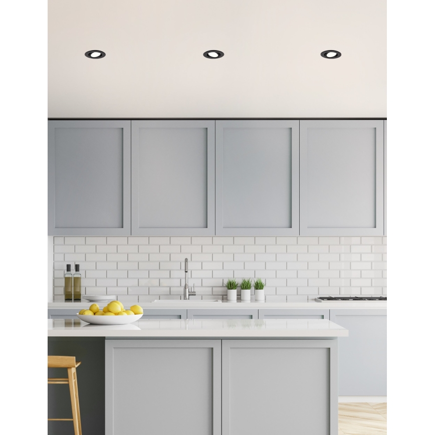 Eglo 31695 - LED RGBW Lámpara empotrable regulable SALICETO-Z LED/4,7W/230V 2700-6500K negro