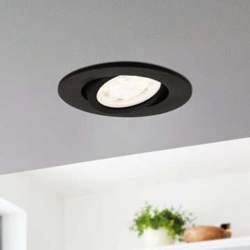 Eglo 31695 - LED RGBW Lámpara empotrable regulable SALICETO-Z LED/4,7W/230V 2700-6500K negro