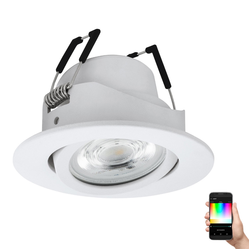 Eglo 31696 - LED RGBW Lámpara empotrable regulable SALICETO-Z LED/4,7W/230V 2700-6500K blanco