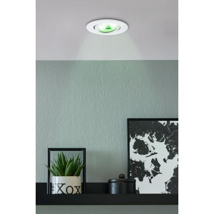 Eglo 31696 - LED RGBW Lámpara empotrable regulable SALICETO-Z LED/4,7W/230V 2700-6500K blanco
