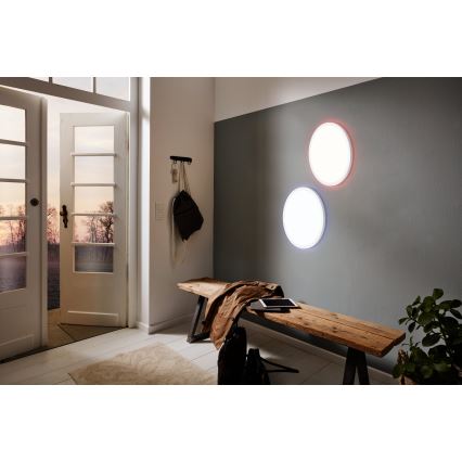 Eglo 31699 - Plafón LED RGBW regulable ROVITO-Z LED/16,5W/230V 2700-6500K blanco