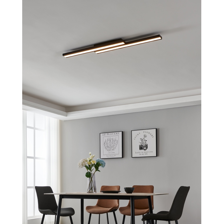 Eglo 31715 - Plafón LED RGBW regulable SALITERAS-Z LED/20,4W/230V 2700-6500K negro