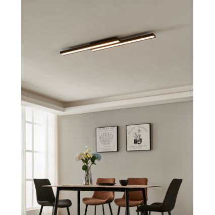 Eglo 31715 - Plafón LED RGBW regulable SALITERAS-Z LED/20,4W/230V 2700-6500K negro