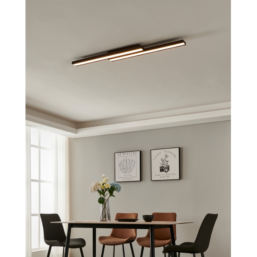 Eglo 31715 - Plafón LED RGBW regulable SALITERAS-Z LED/20,4W/230V 2700-6500K negro
