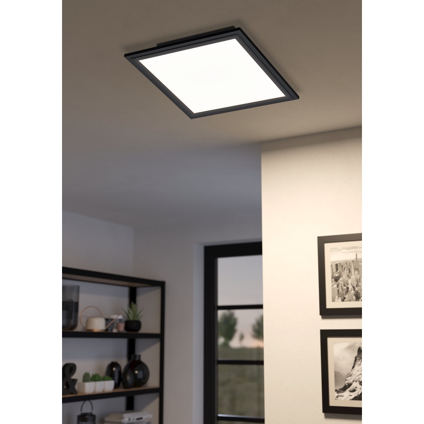 Eglo 31723 - Plafón LED regulable SALOBRENA-Z LED/15,3W/230V 2700-6500K negro