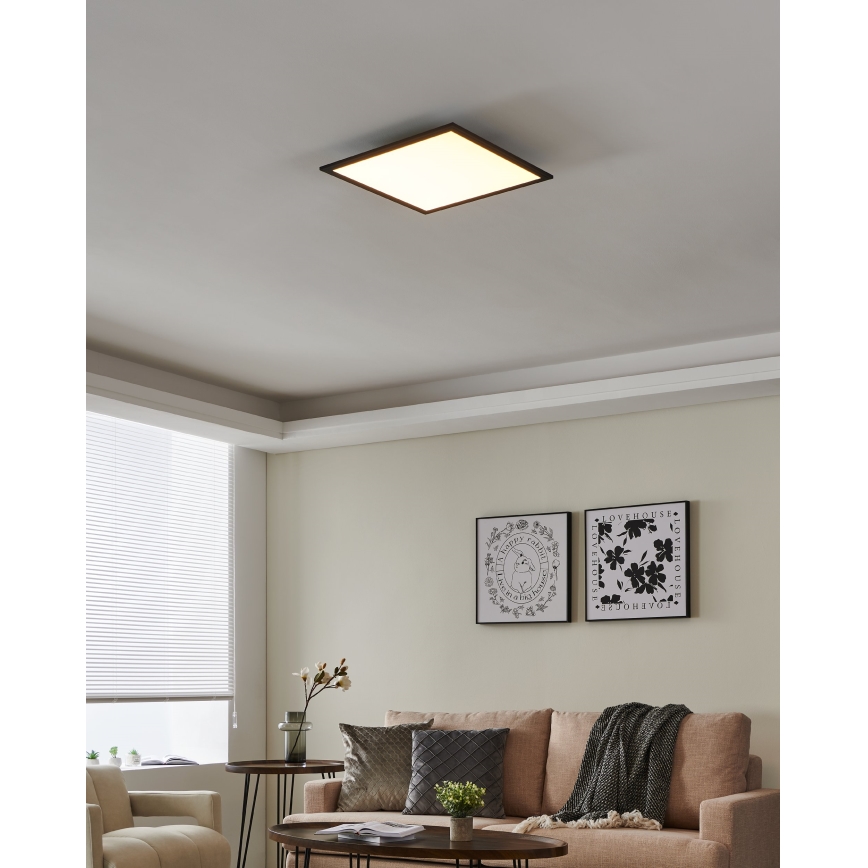 Eglo 31724 - Plafón LED regulable SALOBRENA-Z LED/21,5W/230V 2700-6500K negro