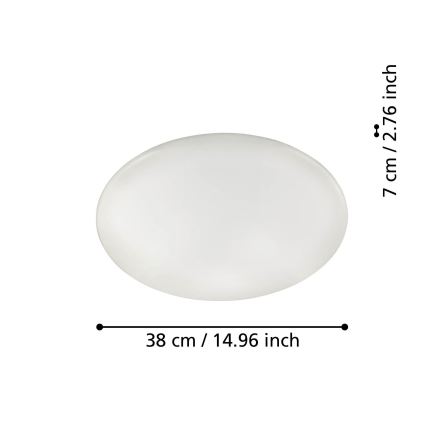 Eglo 31737 - Plafón LED regulable TOTARI-Z LED/19,2W/230V 2700-6500K blanco