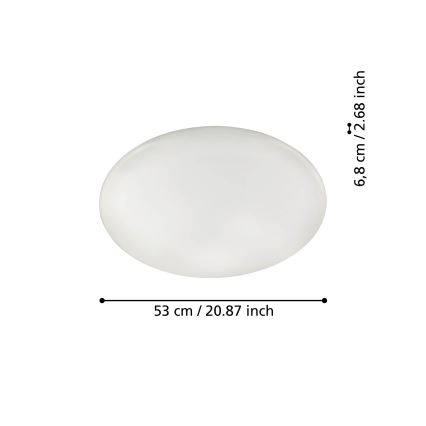 Eglo 31738 - Plafón LED regulable TOTARI-Z LED/44,8W/230V 2700-6500K blanco