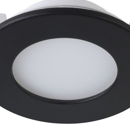 Eglo 31743 - SET 3x Lámpara empotrable de baño LED regulable FUEVA-Z 1xLED/2,8W/230V 2700-6500 IP44 negro