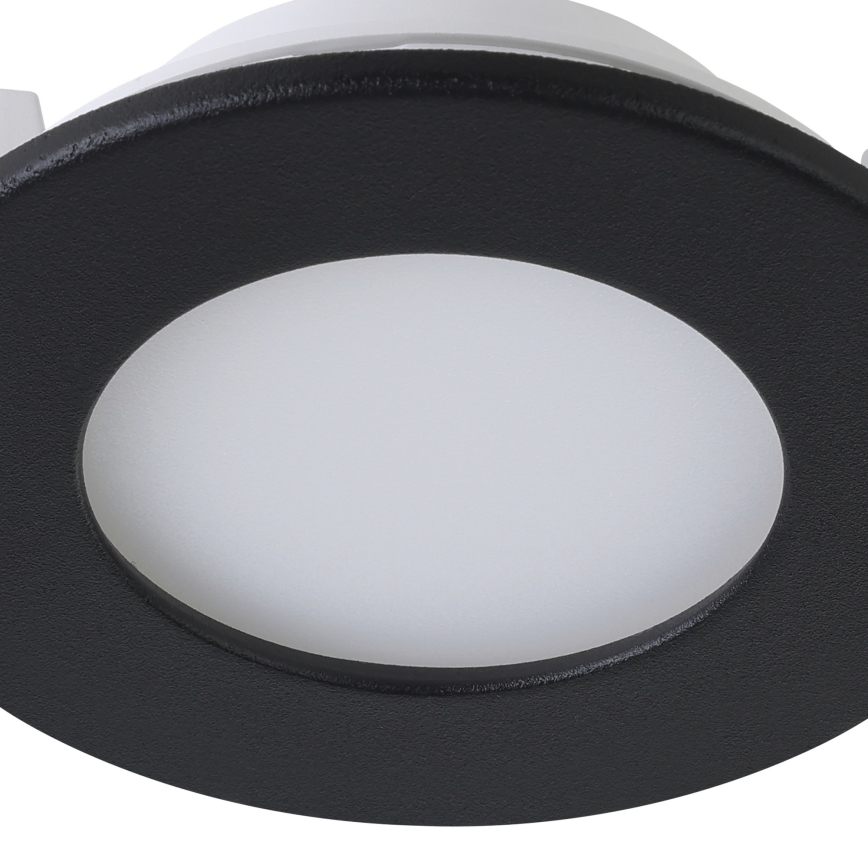 Eglo 31743 - SET 3x Lámpara empotrable de baño LED regulable FUEVA-Z 1xLED/2,8W/230V 2700-6500 IP44 negro