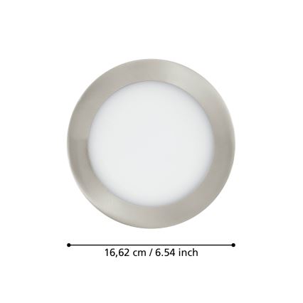 Eglo 31746 - Lámpara empotrable de baño LED regulable FUEVA-Z LED/10,5W/230V 2700-6500K IP44 cromo