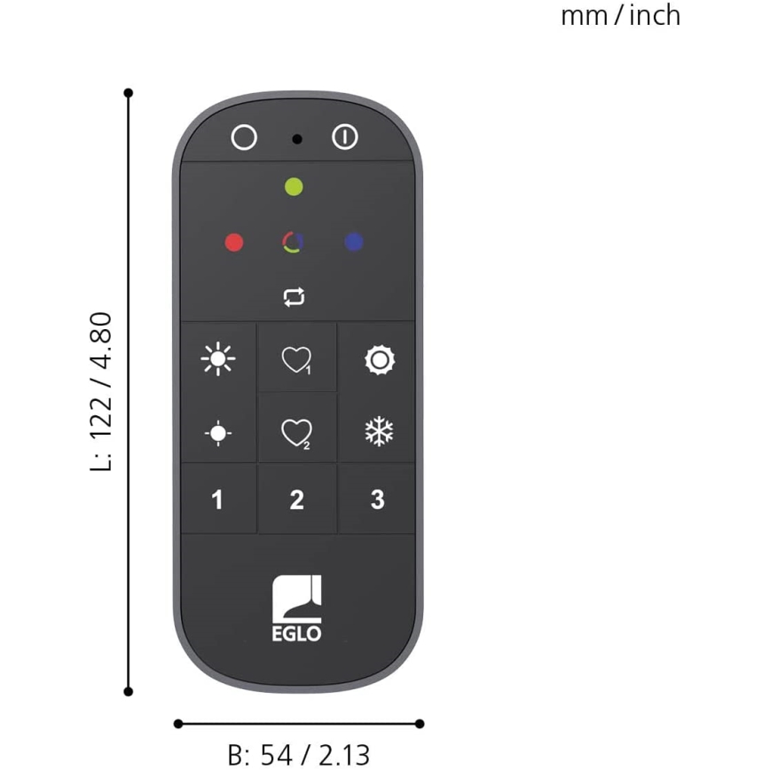 Eglo 31753 - Control remoto CONNECT-Z 2xAAA Bluetooth