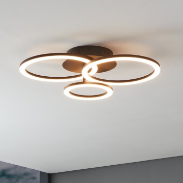 Eglo 31771 - Plafón LED regulable PARRAPOS-Z LED/33W/230V 3000-6500K negro