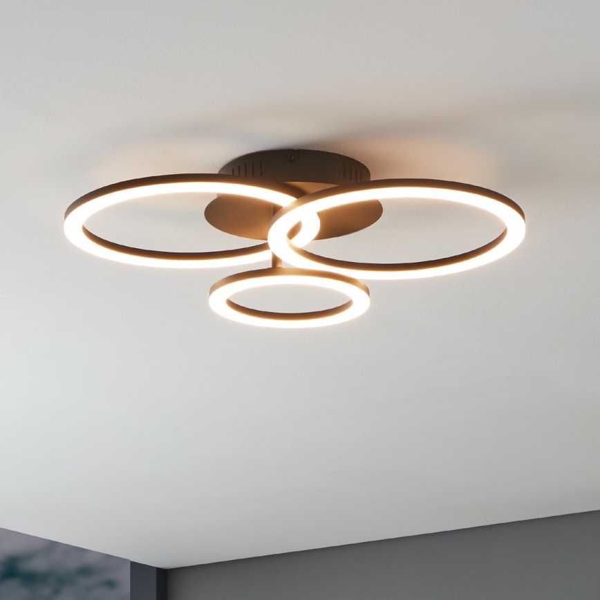 Eglo 31771 - Plafón LED regulable PARRAPOS-Z LED/33W/230V 3000-6500K negro