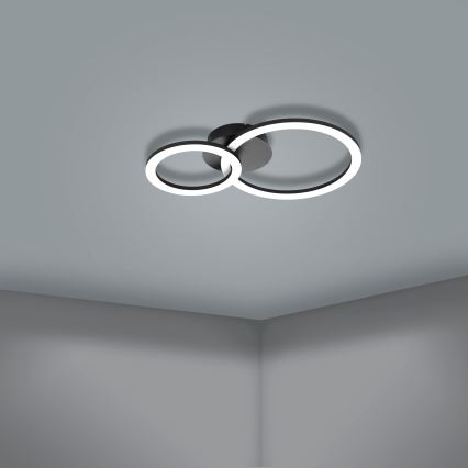 Eglo 31772 - Plafón LED regulable PARRAPOS-Z LED/15W/230V 3000-6500K negro