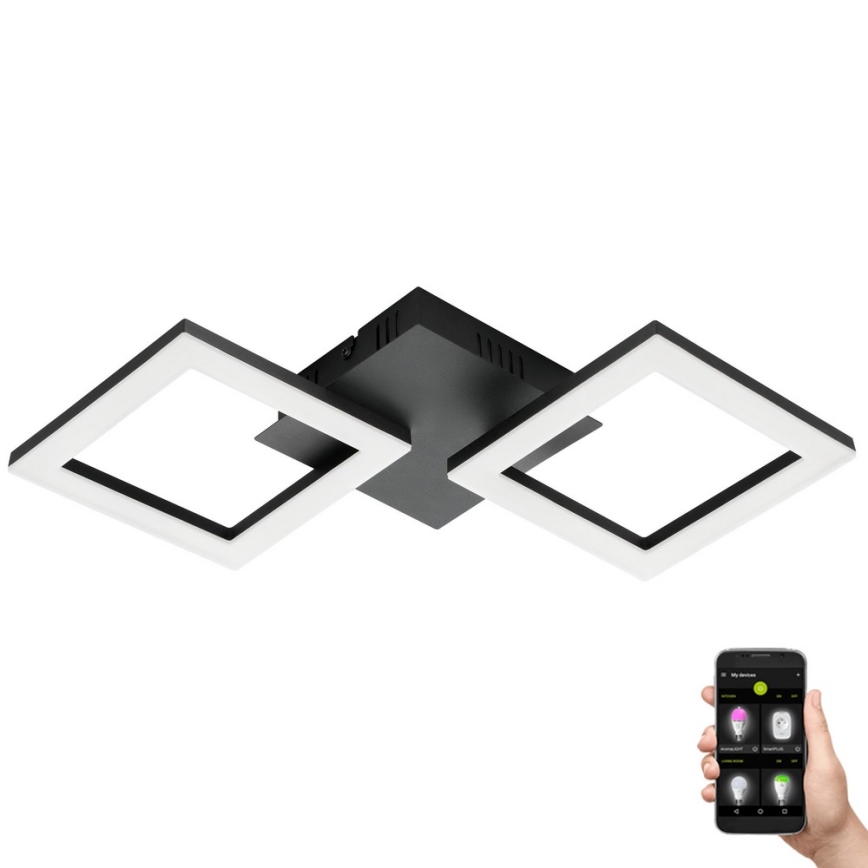 Eglo 31773 - Plafón LED regulable PARANDAY-Z LED/15,5W/230V 3000-6500K negro