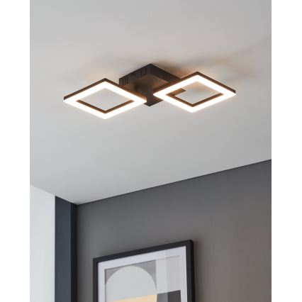 Eglo 31773 - Plafón LED regulable PARANDAY-Z LED/15,5W/230V 3000-6500K negro