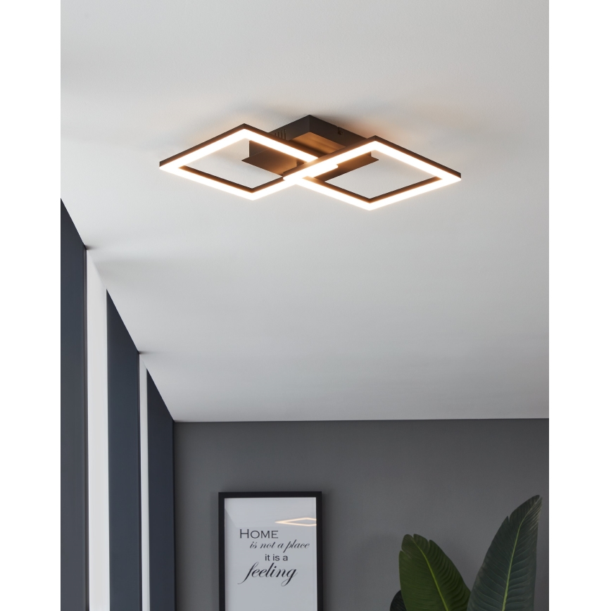 Eglo 31774 - Plafón LED regulable PARANDAY-Z LED/21,5W/230V 3000-6500K negro