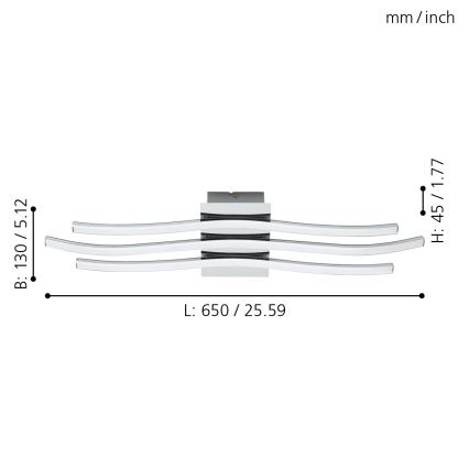 Eglo - Plafón LED LED/26W/230V