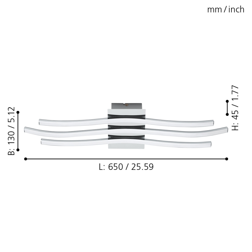 Eglo - Plafón LED LED/26W/230V
