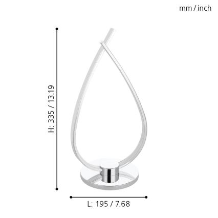 Eglo - Lámpara LED de mesa LED/14W/230V