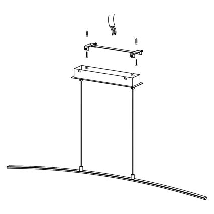 Eglo - Lámpara colgante LED LED/14W/230V