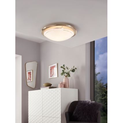 Eglo 32094 - Plafón LED PLANET LED/11W/230V 3000K cromo mate