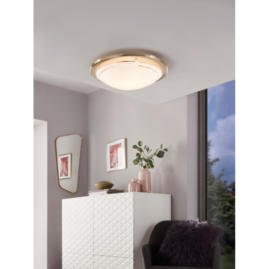 Eglo 32094 - Plafón LED PLANET LED/11W/230V 3000K cromo mate