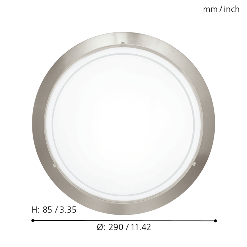 Eglo 32094 - Plafón LED PLANET LED/11W/230V 3000K cromo mate