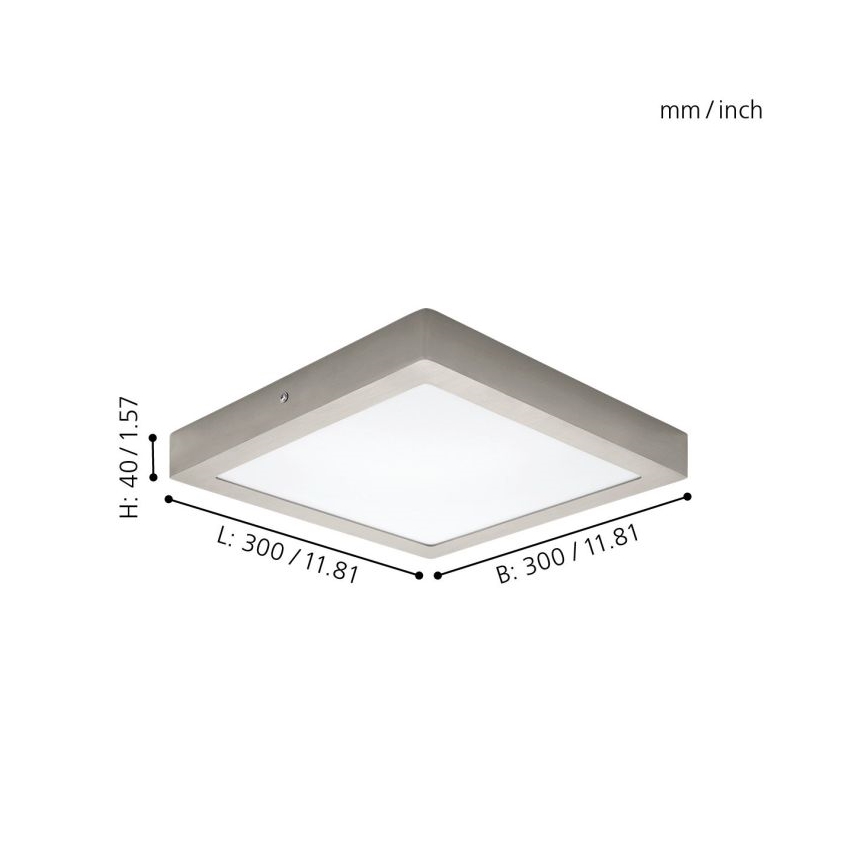 Eglo 32446 - Plafón LED FUEVA 1 LED/24W/230V