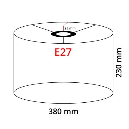 Eglo 32482 - Pantalla universal TUNJA E27 diá. 38 cm blanco