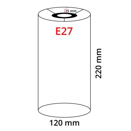 Eglo 32498 - Pantalla universal TUNJA E27 diá. 12 cm blanco