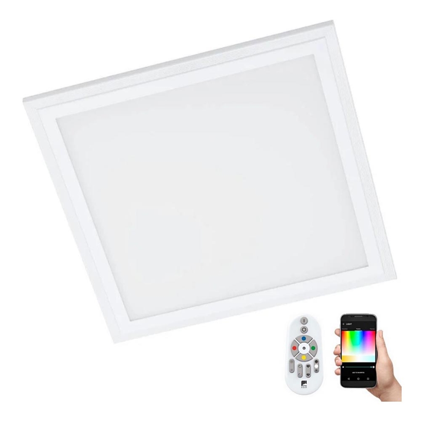 Eglo 32546 - Plafón LED RGBW regulable SALOBRENA-C LED/16W/230V 2700-6500K 30x30 cm blanco