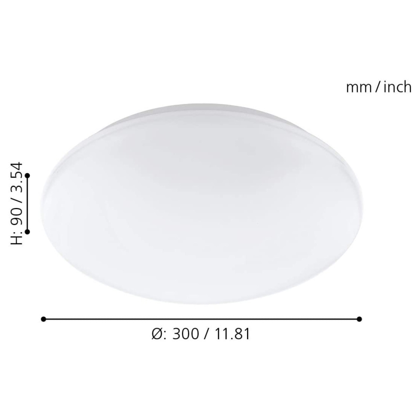 Eglo - LED RGB Plafón/Aplique regulable GIRON-C LED/17W/230V