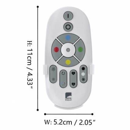 Eglo - Control remoto CONNECT 2xAAA Bluetooth