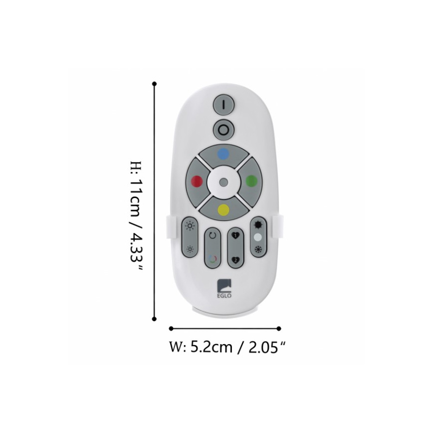 Eglo - Control remoto CONNECT 2xAAA Bluetooth