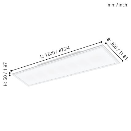 Eglo - Panel LED fijo SALOBRENA LED/33W/230V