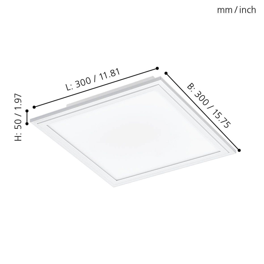 Eglo 32812 - Lámpara de techo LED SALOBRENA LED/16W/230V