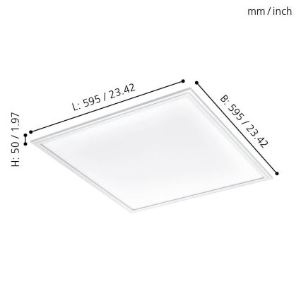 Eglo - Plafón LED SALOBRENA LED/40W/230V