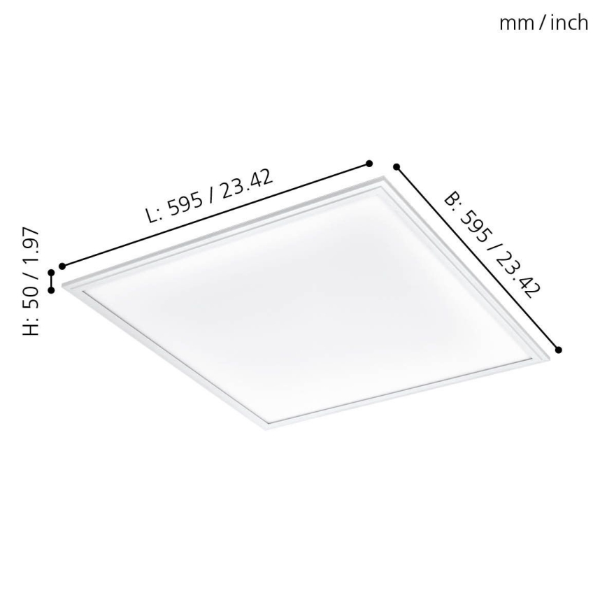 Eglo - Plafón LED SALOBRENA LED/40W/230V