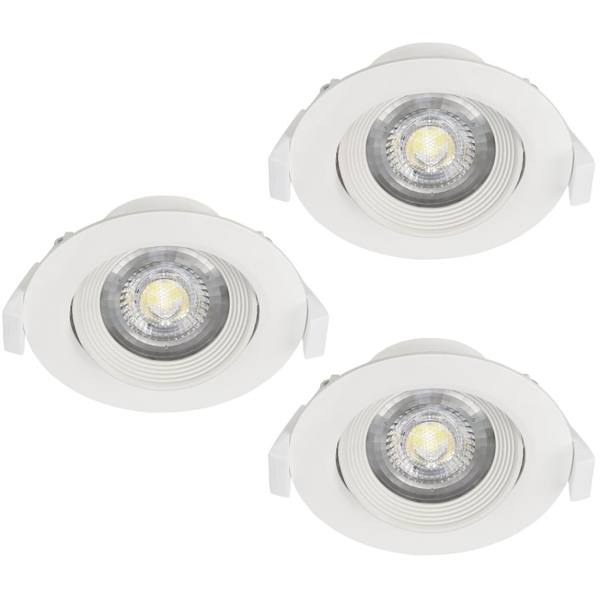 Eglo - SET 3x Foco Empotrable SARTIANO 1xLED/5W/230V