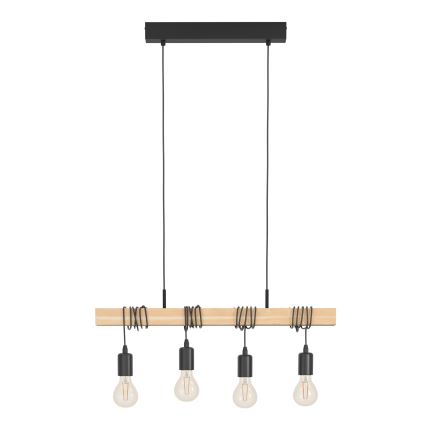 Eglo - Lámpara colgante TOWNSHEND 4xE27/60W/230V