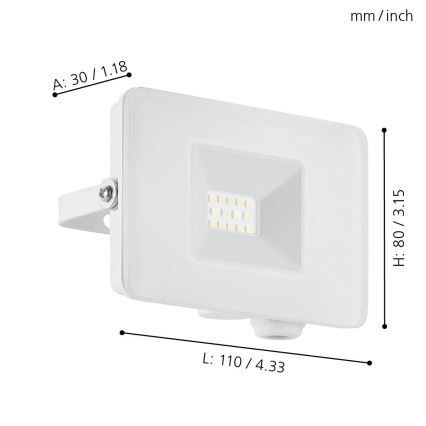 Eglo - Reflector LED LED/10W/230V IP65