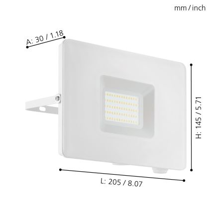 Eglo - Reflector LED LED/50W/230V IP65